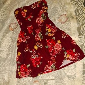 No Boundaries strapless/boustierre sun dress